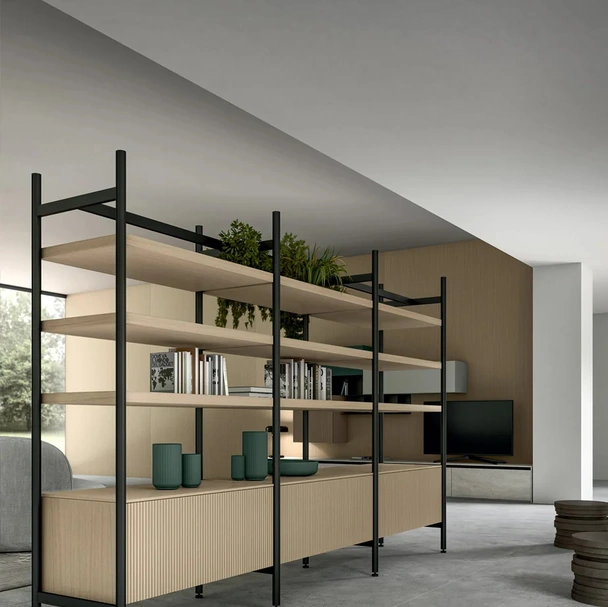 Libreria divisoria Living Glass 2|0 di Arredo3