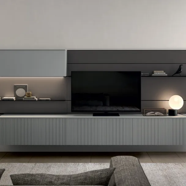 Parete Attrezzata Living Time 01 di Arredo3