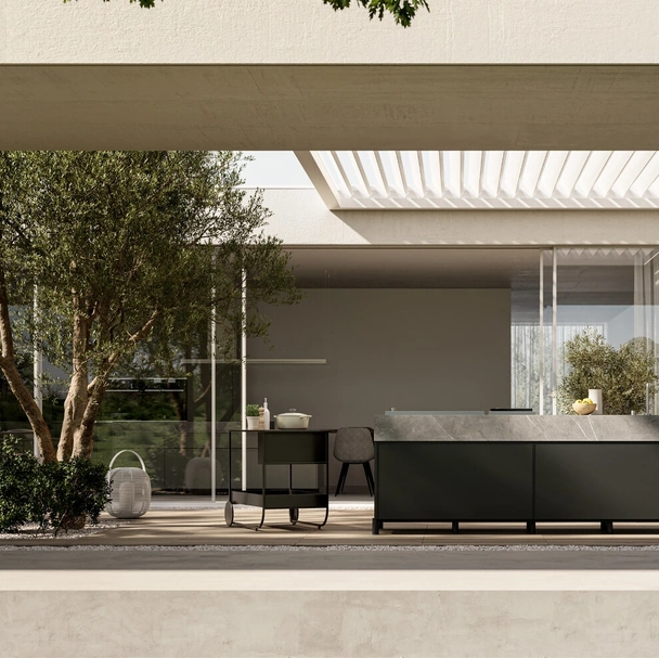 Cucina Moderna per esterno in alluminio Aura 03 di Arredo3