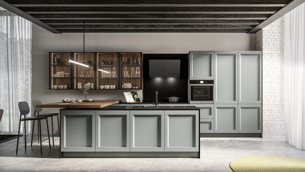 Cucina Moderna con penisola Frida 02 di Arredo3