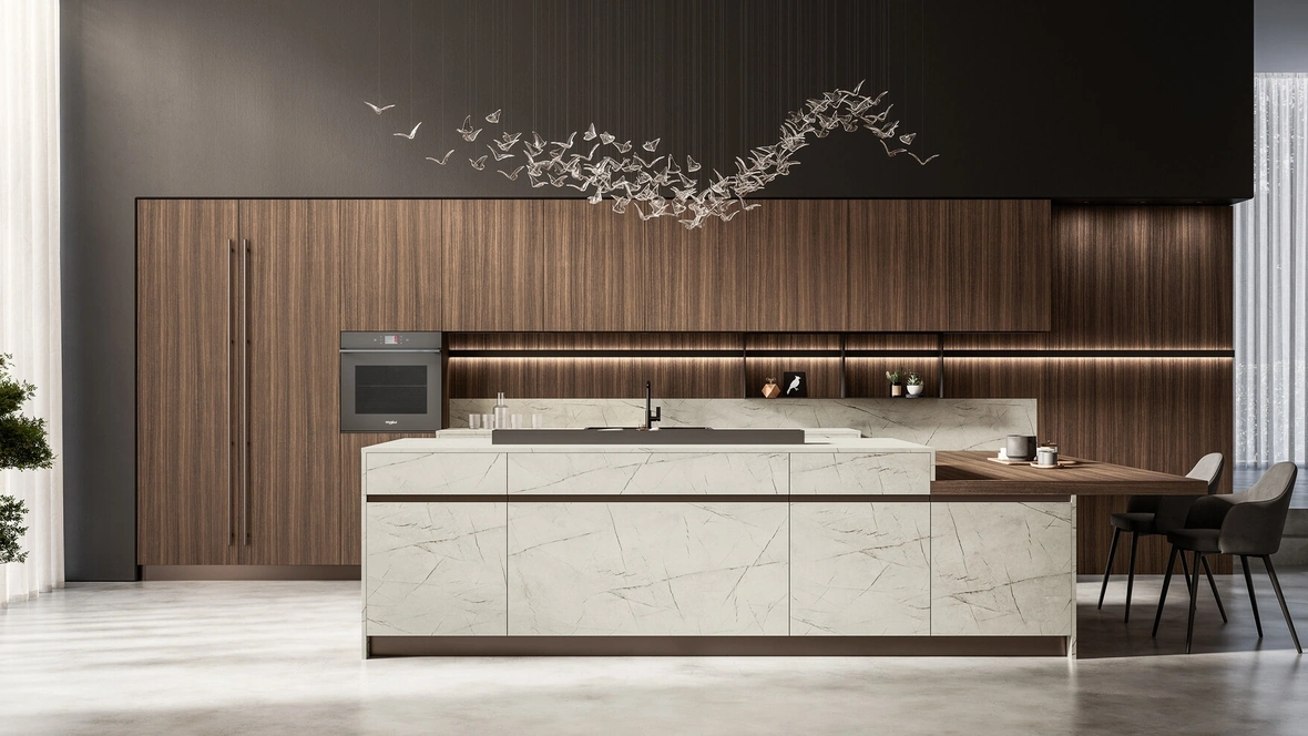 Cucina Moderna con isola Kalì 02 di Arredo3